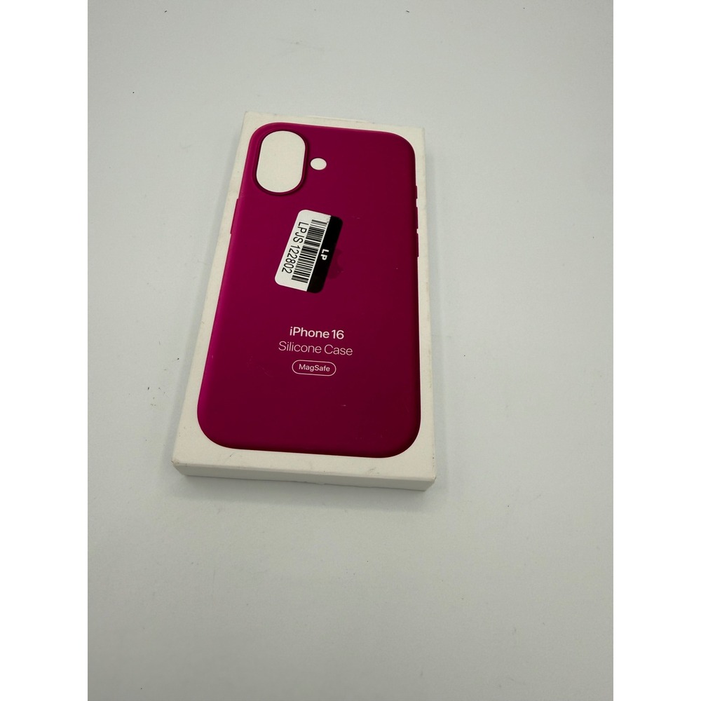Apple iPhone 16 Silicone Case MagSafe Fuchsia New